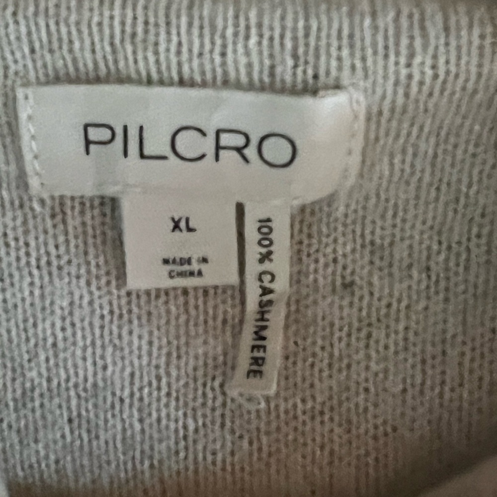Anthropologie The Alani Cashmere Mock-Neck Sweater by Pilcro Neutral Size XL - Picture 9 of 9